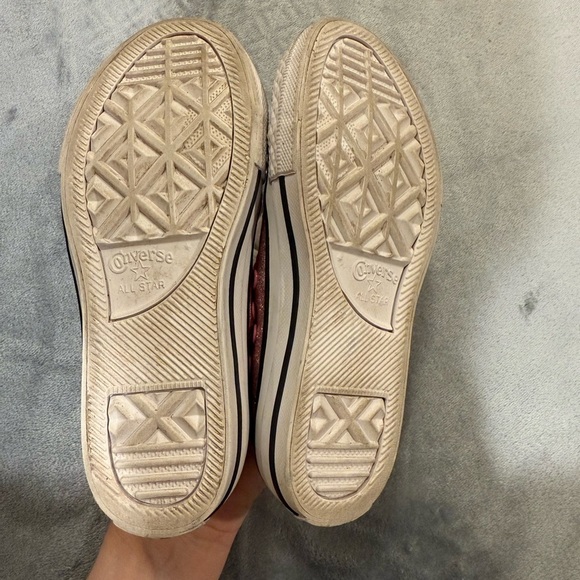 Converse Kids Glitter Pink Sneakers - Picture 7 of 8